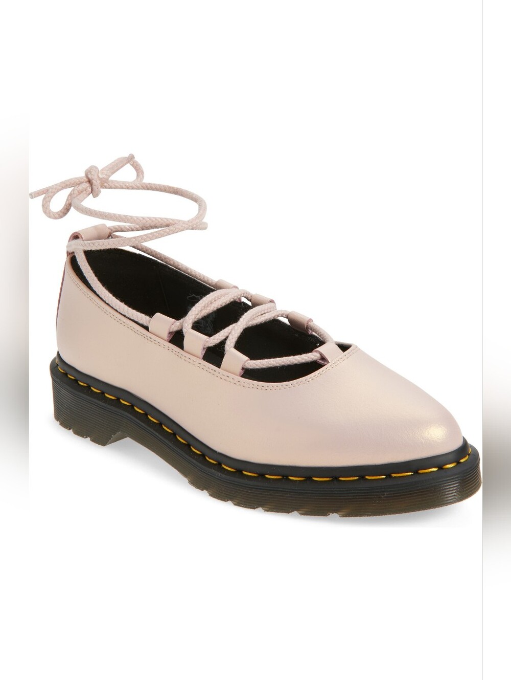 Dr. Martens Elphie II Lace-Up Flatform Iridescent Pink - Women Size 6